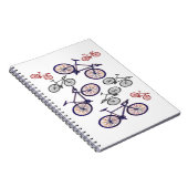 Fahrrad-Druck-Entwurf Notizblock (Rechte Seite)