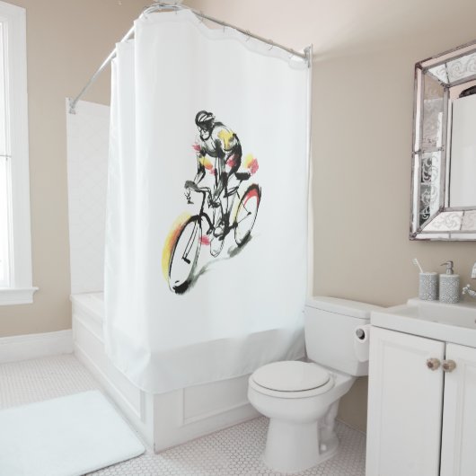 Fahrrad Duschvorhang (Beispiel)