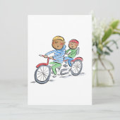 Fahrrad Einladung (Stehend Vorderseite)