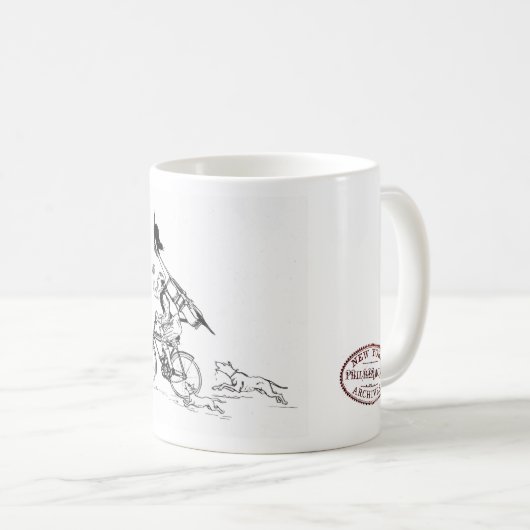 Fahrrad-Entweichen-Tasse Kaffeetasse (VorderseiteRechts)