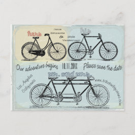 Fahrrad errichtet für zwei erhalten verheiratet postkarte