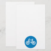Fahrrad fahren briefpapier (Vorne/Hinten)