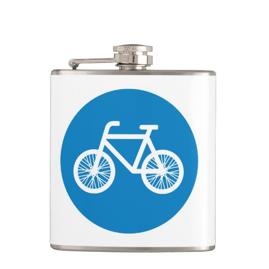 Fahrrad fahren flachmann (Vorderseite)