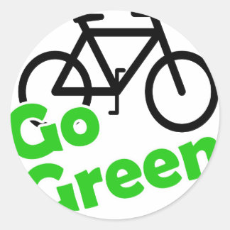 Fahrrad fahren gehen runder aufkleber