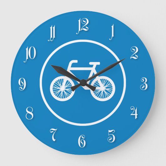 Fahrrad fahren große wanduhr (Vorderseite)
