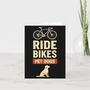 Fahrrad fahren Hunde streicheln Fahrrad fahren Rad Karte