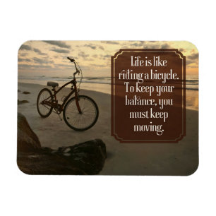 "Fahrrad fahren" Inspiration flexibel Magnet