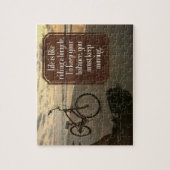 "Fahrrad fahren" Inspiration Zitat Puzzle (Vertikal)