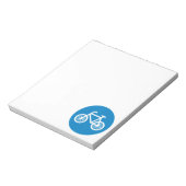 Fahrrad fahren notizblock (Rotiert)