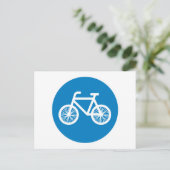 Fahrrad fahren postkarte (Stehend Vorderseite)
