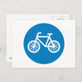 Fahrrad fahren postkarte (Vorne/Hinten)
