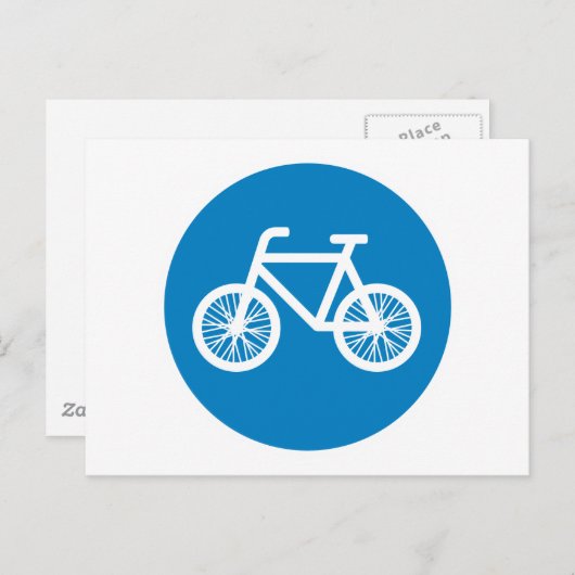 Fahrrad fahren postkarte (Vorne/Hinten)