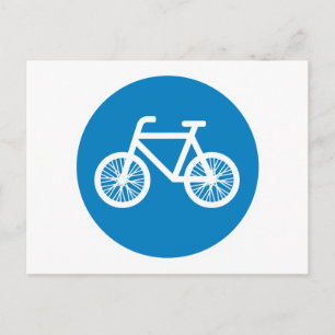 Fahrrad fahren postkarte