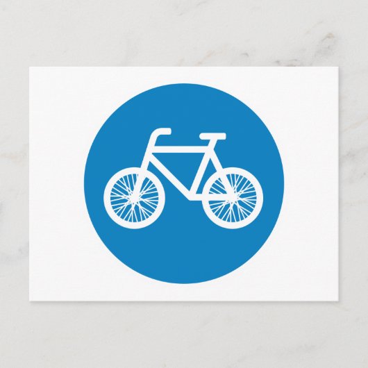 Fahrrad fahren postkarte (Vorderseite)