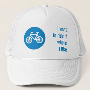Fahrrad fahren truckerkappe
