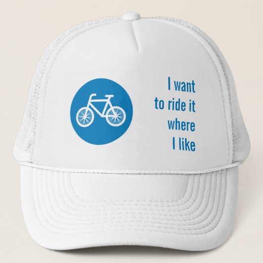 Fahrrad fahren truckerkappe (Vorderseite)