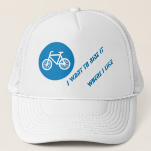 Fahrrad fahren truckerkappe