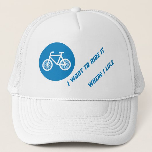Fahrrad fahren truckerkappe (Vorderseite)
