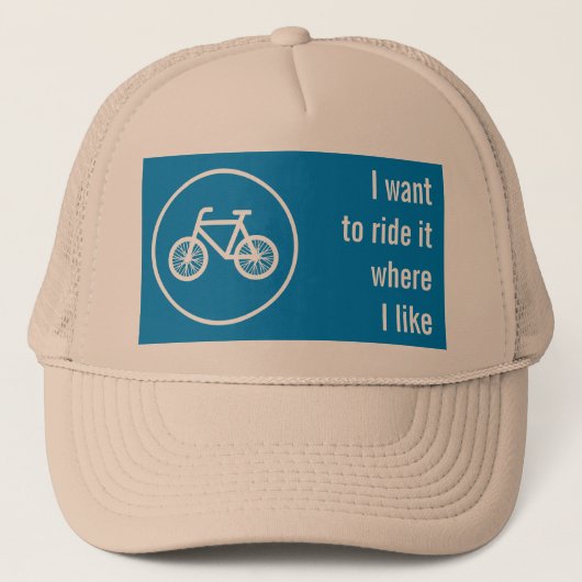 Fahrrad fahren truckerkappe (Vorderseite)