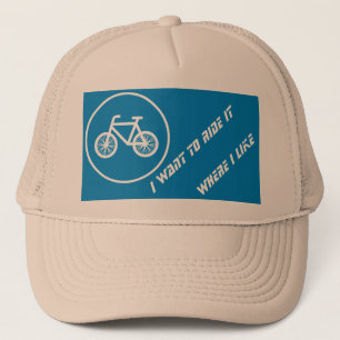 Fahrrad fahren truckerkappe