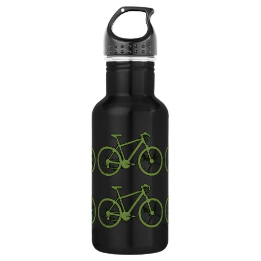 Fahrrad - Fahrrad + Fahrrad Edelstahlflasche (Vorderseite)