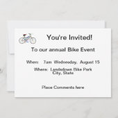 Fahrrad, Fahrrad, Fahrrad, Fahrrad, Motivierend ei Einladung (Rückseite)