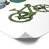 Fahrrad - Fahrrad + Fahrrad Poster (Ecke)