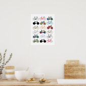 Fahrrad - Fahrrad + Fahrrad Poster (Küche)