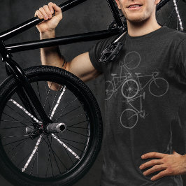 Fahrrad . Fahrrad . Fahrrad schwarz T-Shirt