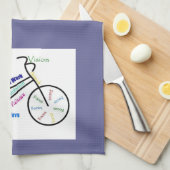 Fahrrad, Fahrrad, Fahrrad, Sport, Fahrrad, Motivie Handtuch (Viertel Falte)