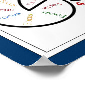 Fahrrad, Fahrrad Farbe anpassen, Motivierend Poster (Ecke)