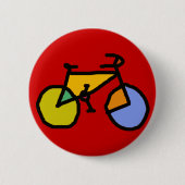 Fahrrad , Fahrrad ; Radfahren Button (Vorderseite)