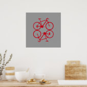 Fahrrad , Fahrrad ; Radfahren Poster (Küche)