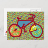 Fahrrad , Fahrrad ; Radfahren Postkarte (Vorne/Hinten)