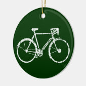 Fahrrad, Fahrrad; Radfahren/radfahrend Keramik Ornament (Links)