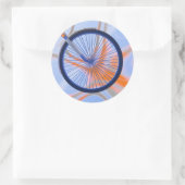 Fahrrad - Fahrrad Runder Aufkleber (Tasche)