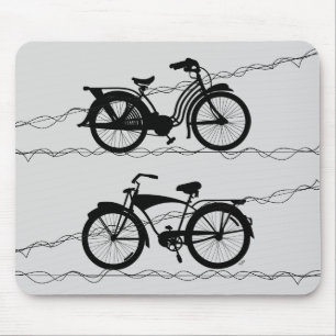 Fahrrad Fahrrad Schwarz 1 Mousepad