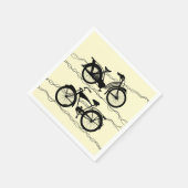 Fahrrad Fahrrad Schwarz 1 Serviette (Ecke)