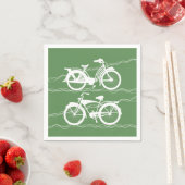 Fahrrad Fahrrad White Napkins Serviette (Beispiel)