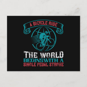 Fahrrad - Fahrradweg Postkarte
