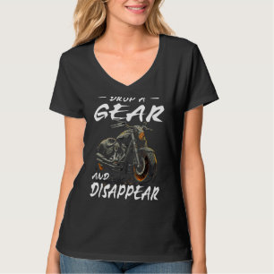 Fahrrad fallen lassen und Motorradfahrer verschwin T-Shirt