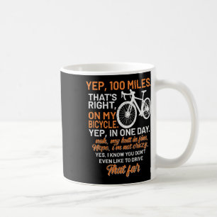 Fahrrad FAQ Ja 100 Meilen Triathlon Downhill-Rad Kaffeetasse