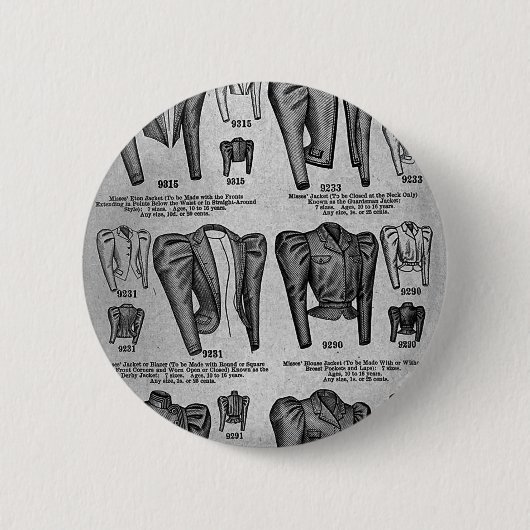 Fahrrad Fashions1897 - Vintag Button (Vorderseite)