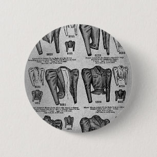 Fahrrad Fashions1897 - Vintag Button