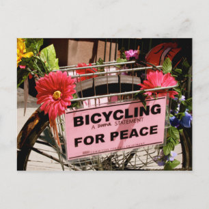 Fahrrad für den Frieden Postkarte