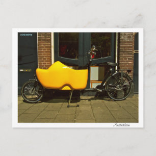 Fahrrad für Schuhe gebaut - Postkarte