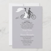 Fahrrad für zwei 12x18 Einladung (Vorderseite)