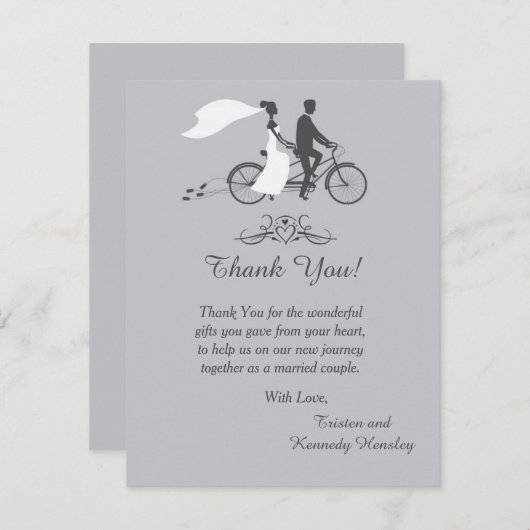 Fahrrad für zwei Hochzeiten 4x5 Wohnung Danke Kart (Vorne/Hinten)
