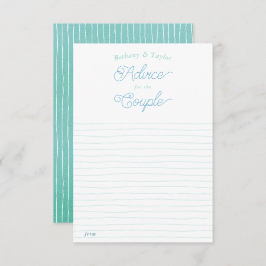 Fahrrad für zwei Paare/Brautparty Beilage Hinweiskarte (Vorne/Hinten)