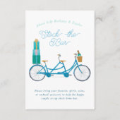 Fahrrad für zwei Paare Bridal Dusche Einladung (Vorderseite)